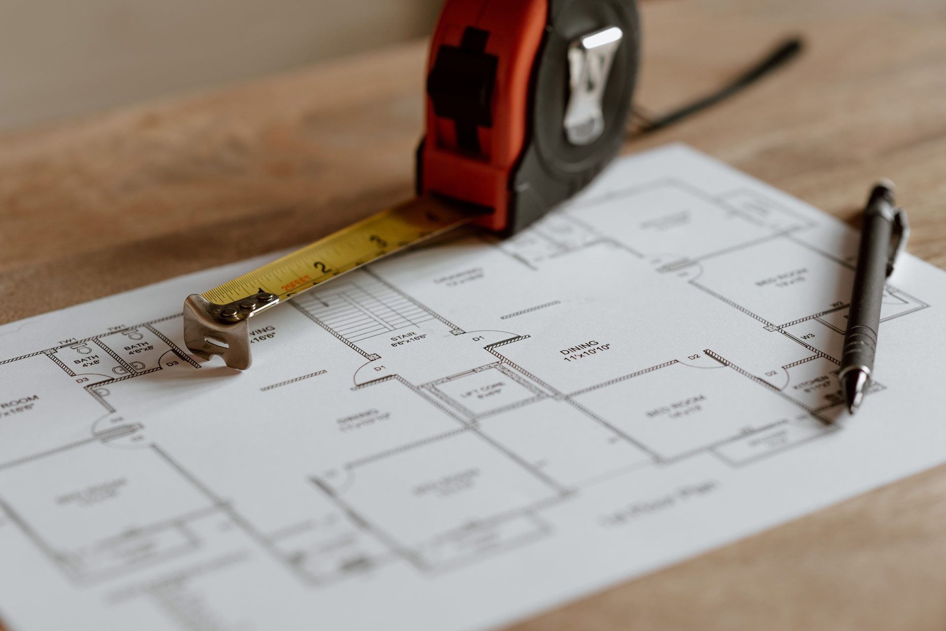 Measuring of floor plan